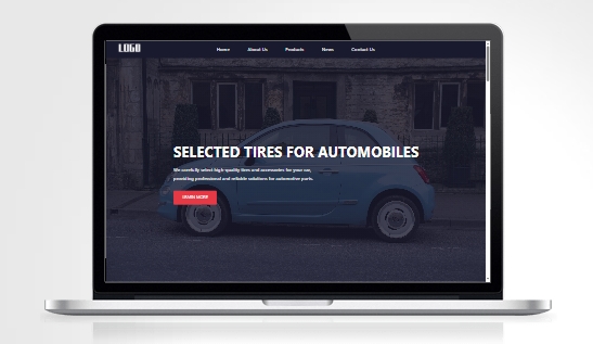 V319-自适应英文外贸汽车配件用品模板